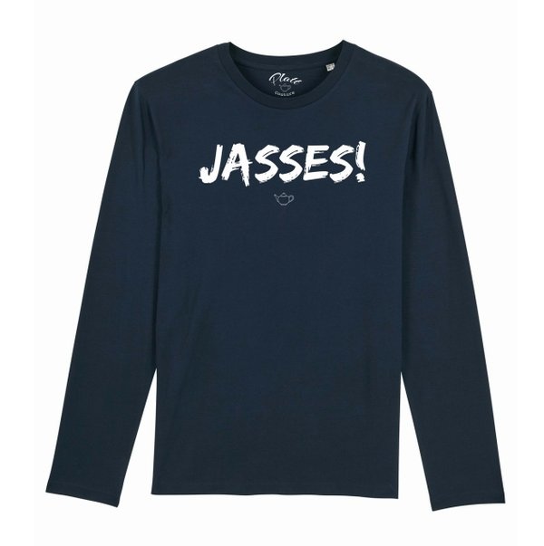 T-Shirt Longsleeve - Keerls - Jasses! - Navy blau